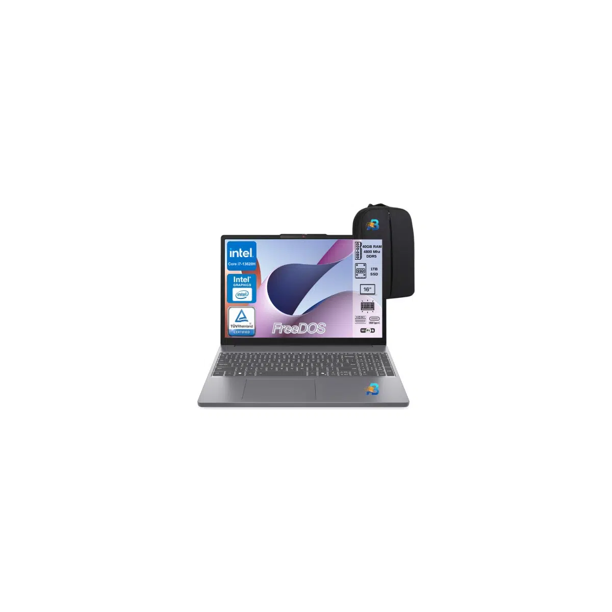 Ideapad Slim 3 16IRH10 Intel Core I7 13620H 40GB 1tb SSD Freedos 16