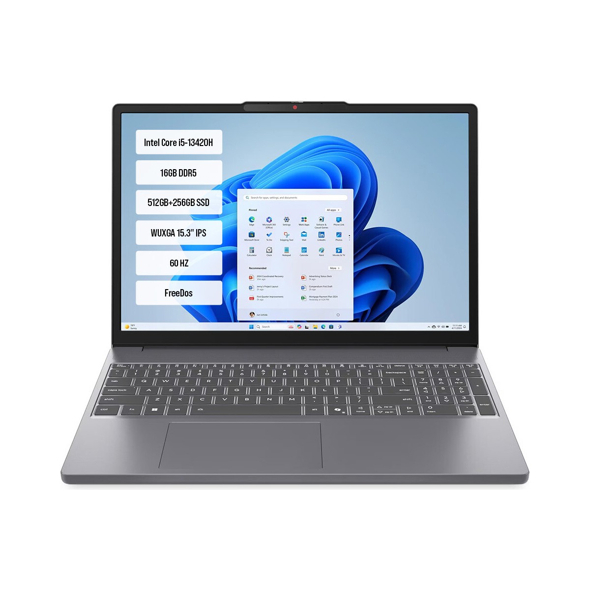 IP3 83K100Q0TR-04 i5-13420H 16GB DDR5 512GB+256GB SSD WUXGA 15.3