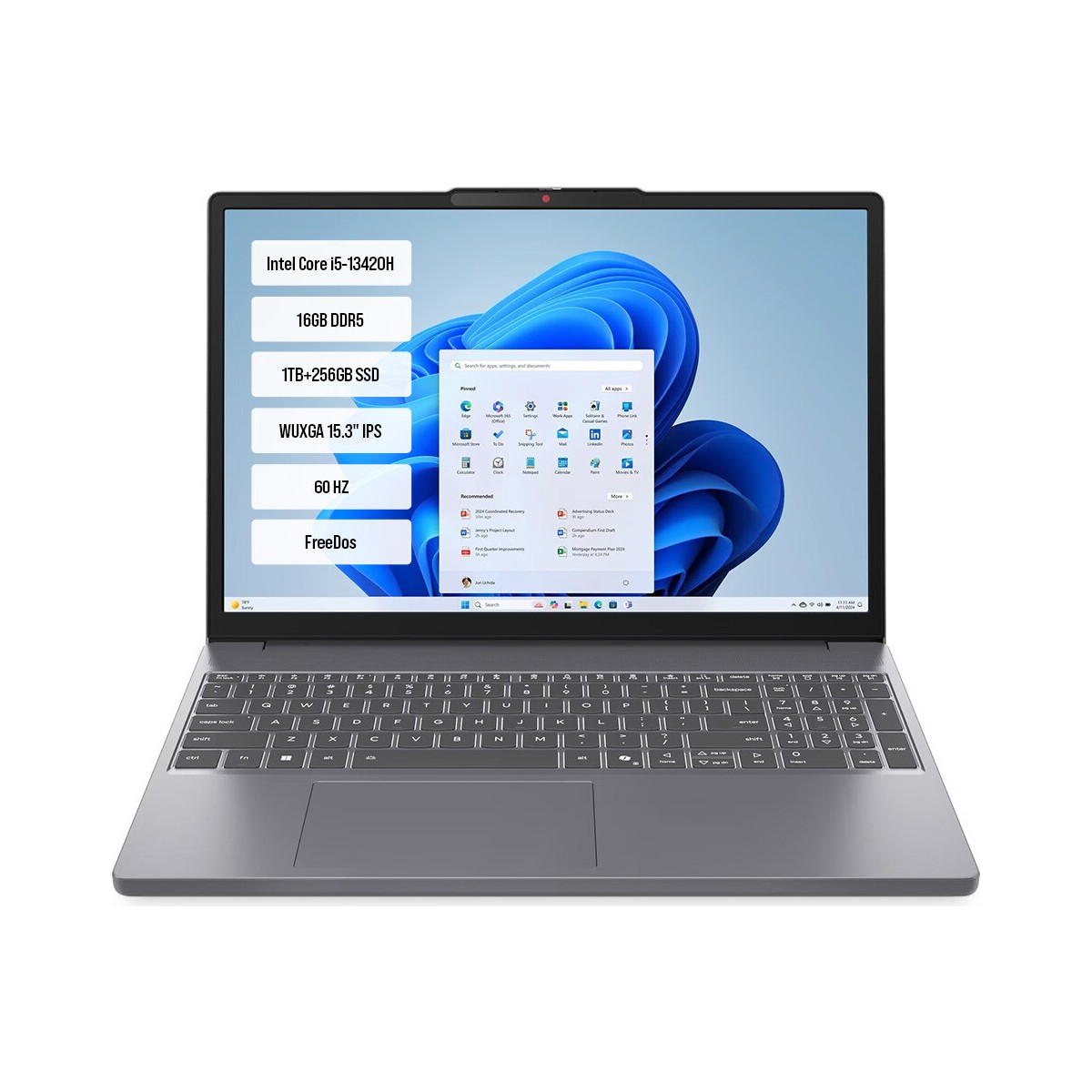 IP3 83K100Q0TR-05 i5-13420H 16GB DDR5 1TB+256GB SSD WUXGA 15.3