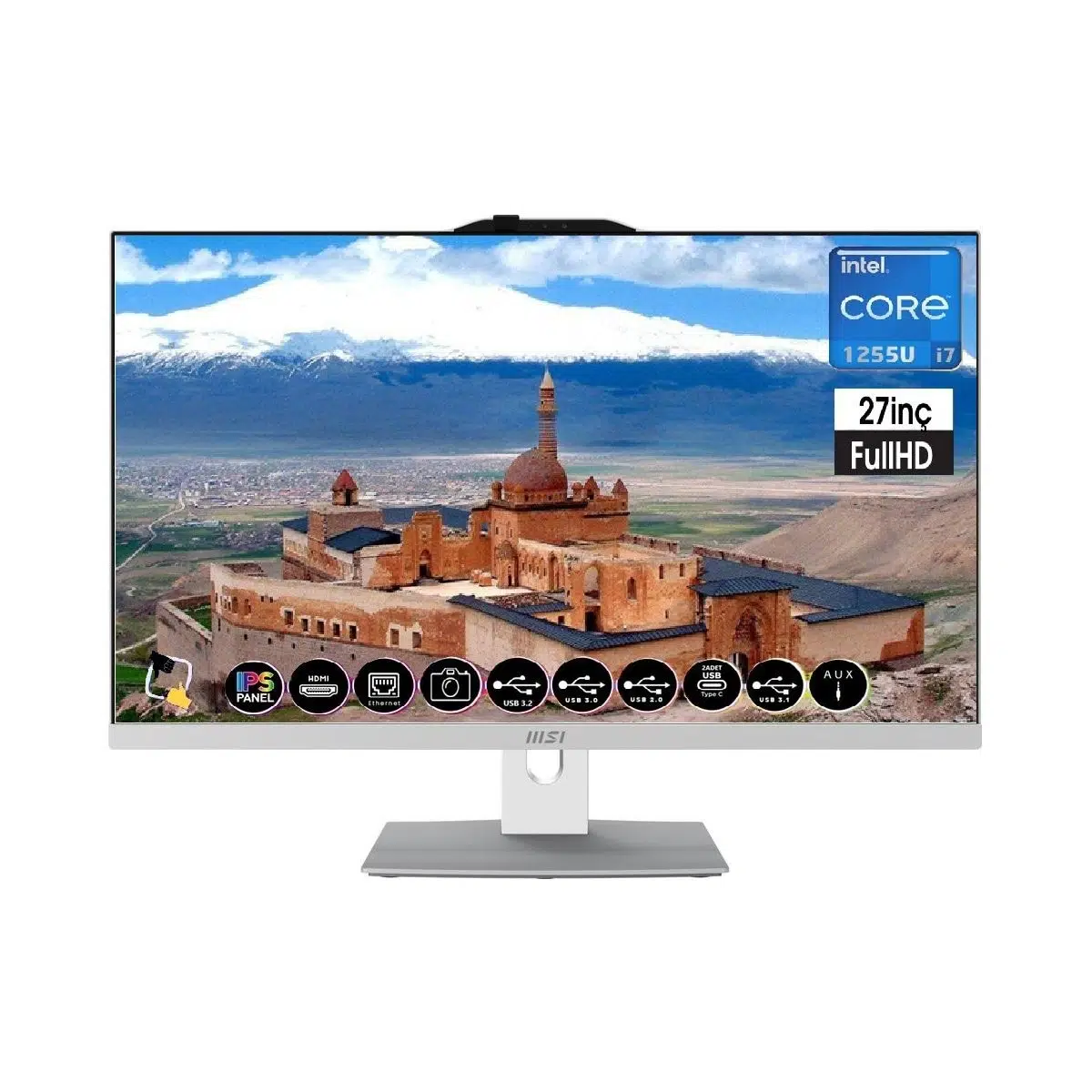 Msı Modern AM272P 12M-1251XTR Intel Core I7-1255U 32GB 1 Tb SSD Windows 11 Pro 27